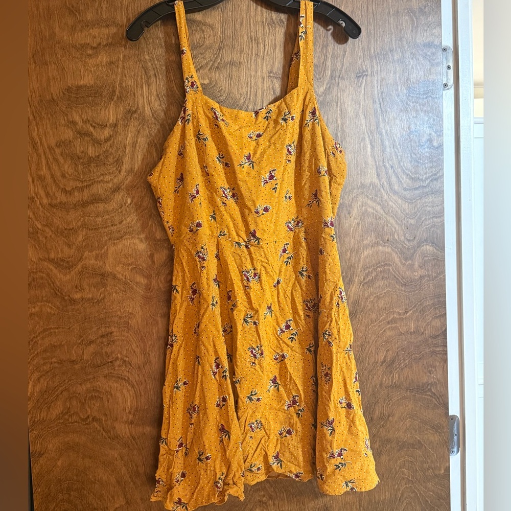 Wild Fable Yellow Floral Mini Dress